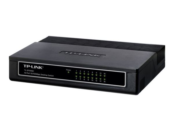 A0177055_TP-LINK 16-Port 10/100Mbps Desktop Switch Nicht verwalteter Netzwerk-Switch Weiß_TL-SF1016D_1