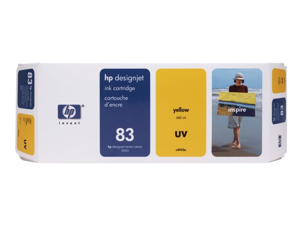 HP Tintenpatrone Nr. 83 gelb 680ml UV-be für Designjet 5000NS