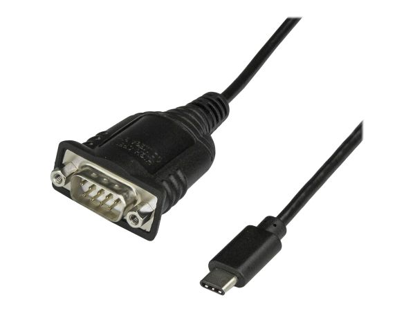 StarTech.com USB-C auf Seriell Adapter mit COM Retention - USB C zu RS232 Kabel - USB C zu DB9 Kabel