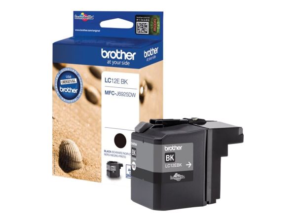 Brother LC12EBK - XL-Kapazität - Schwarz - original