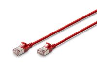 DIGITUS CAT 6A F-FTP Slim Patchkabel, 3m, Rot