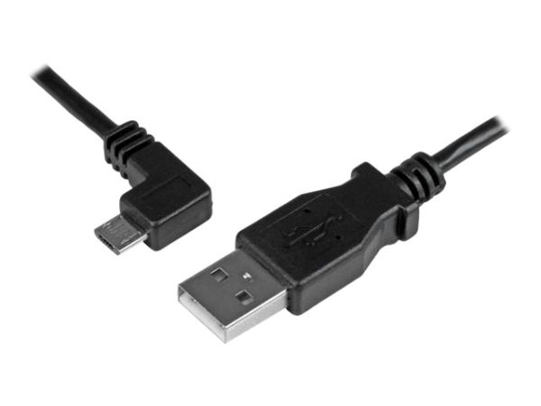 StarTech.com Micro USB Lade/Sync-Kabel - St/St - Micro USB linksgewinkelt - 1m - USB auf Micro USB L