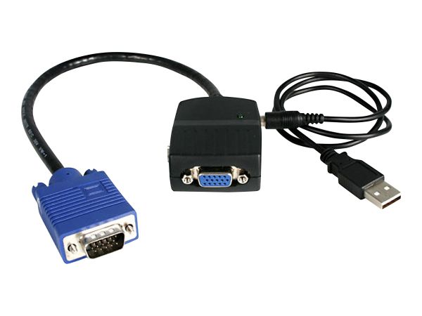 StarTech.com 2 Port VGA Video Splitter - Monitor Splitter Kabel mit Stromversorgung über USB - 1 x V