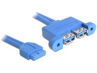Delock USB 3.0 Pin Header - USB-Kabel intern auf extern - 19-poliger USB 3.0 Kopf (W)