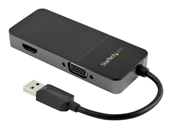 StarTech.com USB 3.0 auf HDMI und VGA Adapter - 4K/1080p USB Typ-A Dual Monitor Multiport Konverter