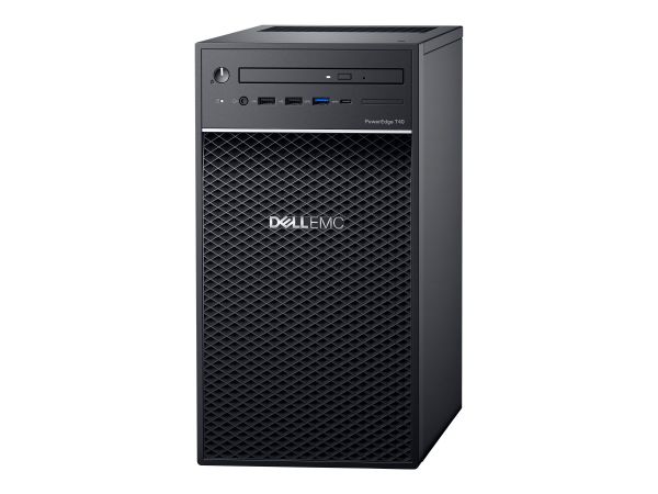Dell PowerEdge T40 - Server - Tower - 1-Weg - 1 x Xeon E-2224G / 3.5 GHz - RAM 8 GB - HDD 1 TB - DVD