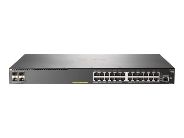 HPE Aruba 2930F 24G PoE+ 4SFP+ TAA - Switch - L3 - managed - 24 x 10/100/1000 (PoE+)