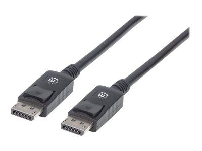Manhattan DisplayPort 1.2 Cable, 4K@60hz, 3m, Male to Male, Equivalent to Startech DISPL3M, With Lat