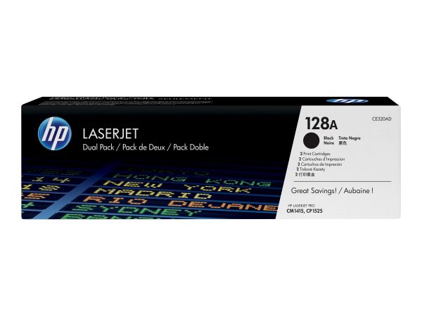 HP Toner 128A schwarz Dual Pack für LaserJet