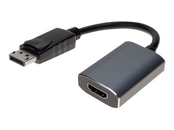 Tecline exertis Connect - Videoadapter - DisplayPort männlich zu HDMI weiblich - 27 cm - Titanium Gr