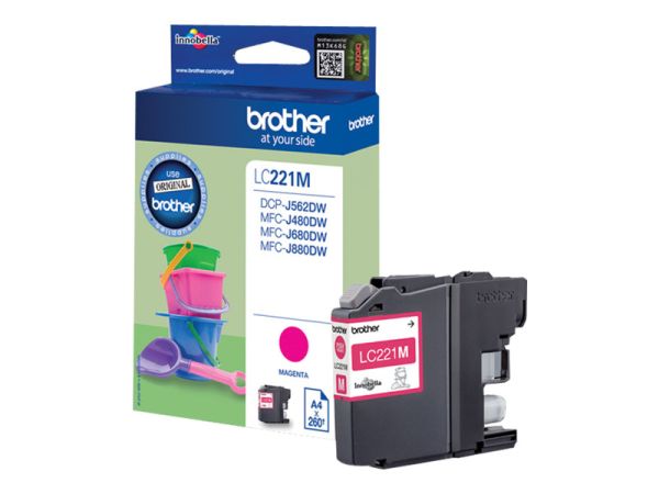 Brother LC221M - Magenta - original - Blisterverpackung