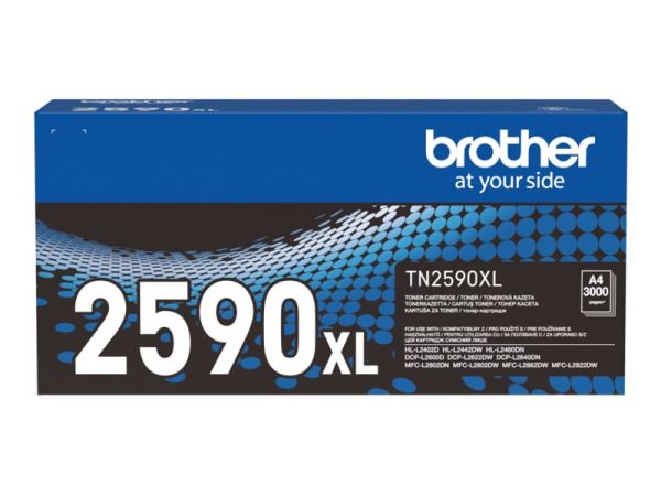 Brother TN2590XL - Schwarz - original - Box - Tonerpatrone