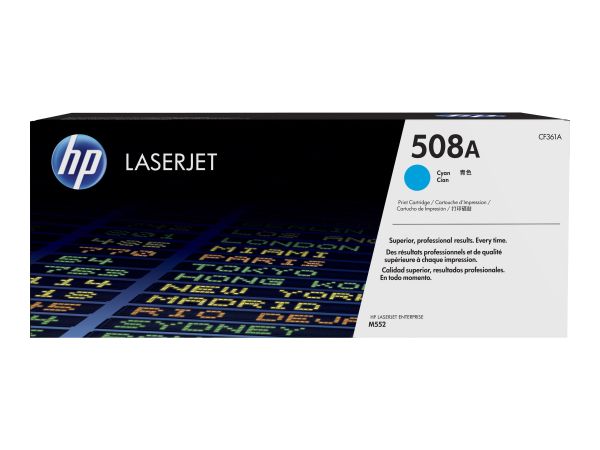 HP Toner 508A cyan für LaserJet + JetIntelligence, 5.000 Seiten (CF361A)