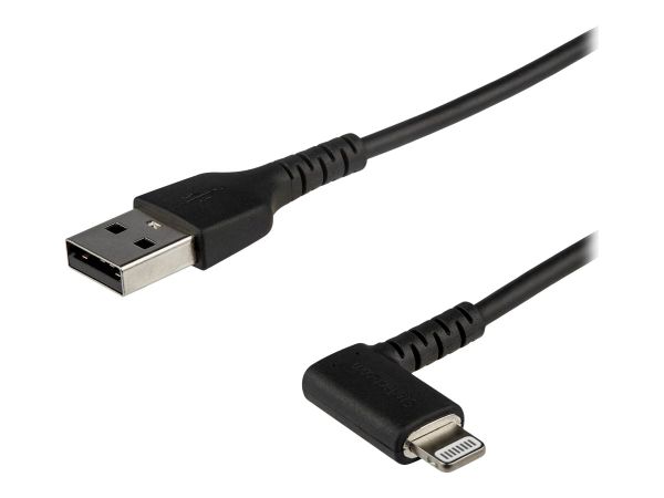 StarTech.com 2m USB-A auf Lightning-Kabel - 90° rechtwinkliges USB Typ-A auf Ladekabel - Synchronisa