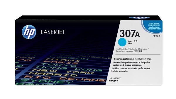 HP Toner 307A cyan für HP LaserJet CP4525/CP5225/CP5525 ca. 7.300 Seiten