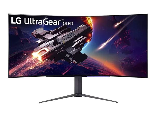LG UltraGear 45GR95QE-B - OLED-Monitor - Gaming - gebogen - 114.3 cm (45")