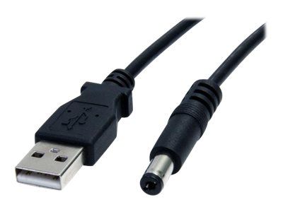 StarTech.com USB 2.0 auf Hohlstecker Typ N Kabel - USB A DC 5V 5,5mm Stecker Stromkabel Stecker 2m -