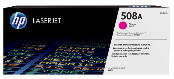 HP Toner 508A magenta für LaserJet + JetIntelligence, 5.000 Seiten (CF363A)