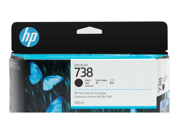 HP 738 - 130 ml - Schwarz - original - DesignJet