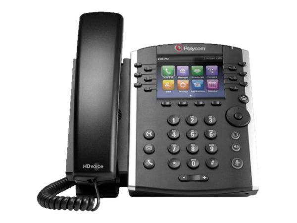 POLY 411, IP-Telefon, Schwarz, Kabelgebundenes