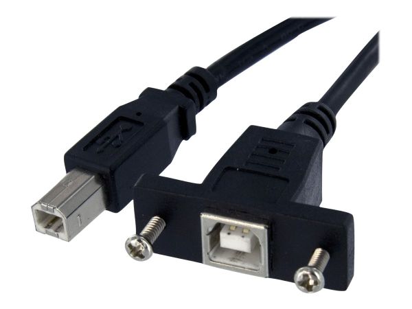 StarTech.com 30 cm USB B auf B Kabel zur Slotbelch Montage – Buchse/Stecker - USB-Kabel - USB Typ B