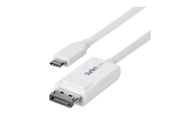 StarTech.com 6.6ft (2m) USB C to DisplayPort 1.2 Cable, Bidirectional - DisplayPort-Kabel - 24 pin U