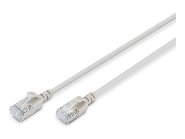 DIGITUS CAT 6A F-FTP Slim Patchkabel, 5m, Grau