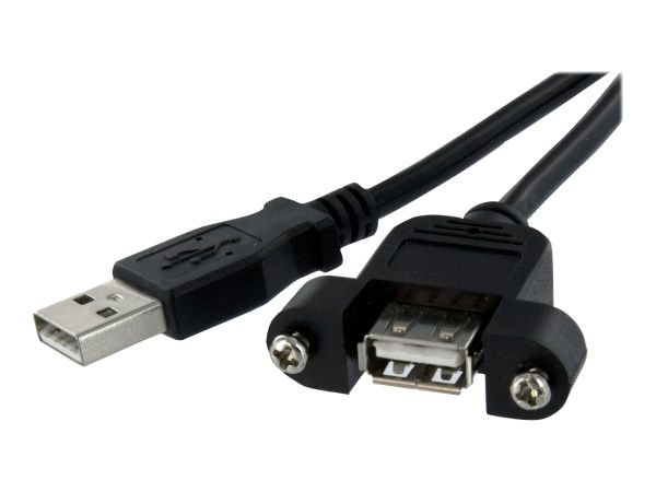 StarTech.com 90cm USB A Blendenmontage Kabel Bu/St - USB Verlängerungskabel - Einbaubuchsen Kabel Ve