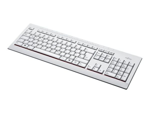 Fujitsu KB521 with M520 bundle -Tastatur-und-Maus-Set - USB - Deutsch - Marble