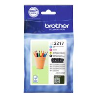 Brother LC3217 Value Pack bk c m y - Tintenpatrone - Schwarz