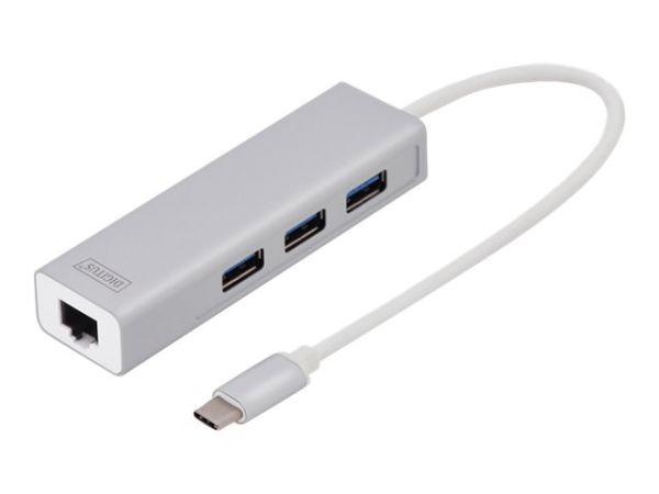 A0875357_ASSMANN USB C 3.0 Hub m.Gigabit Eth. 3 Port USB 3.0 Typ C Hub mit Gigabit Ethernet, 3xU_DA-70255_1
