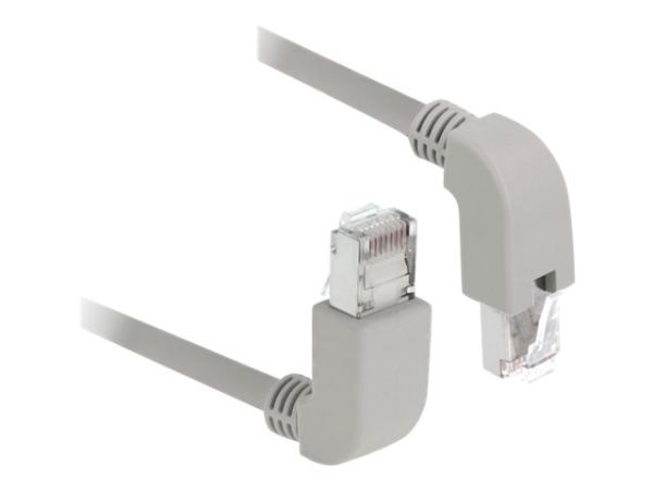 Delock Patch-Kabel - RJ-45 (M) nach oben gewinkelt zu RJ-45 (M)