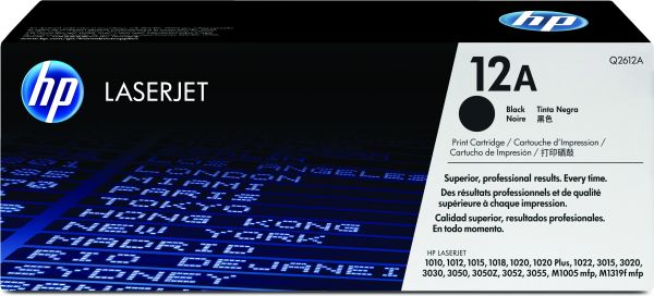 HP Toner Q2612A schwarz für HP LaserJet 1010/1012/1015 ca.2.000 Seiten