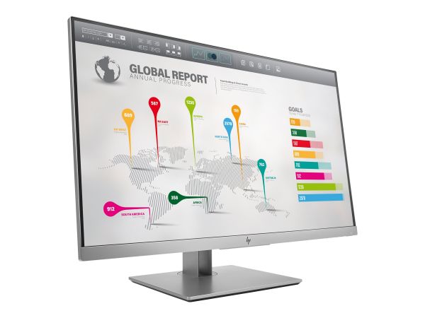 HP EliteDisplay E273q 27Zoll Quad HD LED Schwarz, Silber Computerbildschirm