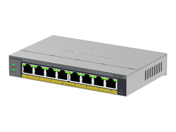 Netgear Easy Smart GS108EP - Switch - L3 - Smart -