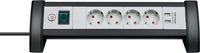 Brennenstuhl 1156250534 - 1,8 m - Typ F - IP20 - Schwarz - Weiß - 4 AC-Ausgänge - 3,1 A