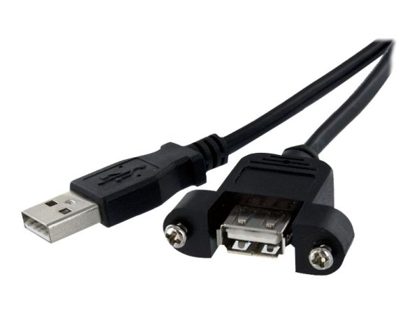 StarTech.com 60cm USB A Blendenmontage Kabel Bu/St - USB Verlängerungskabel - Einbaubuchsen Kabel Ve