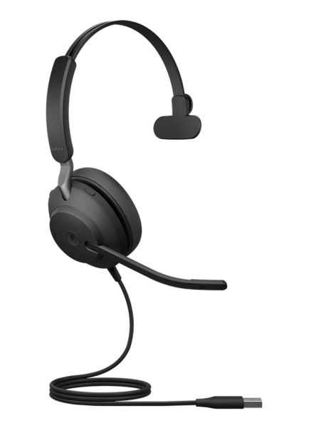 Evolve2 40 MS Mono - Headset - On-Ear - konvertierbar