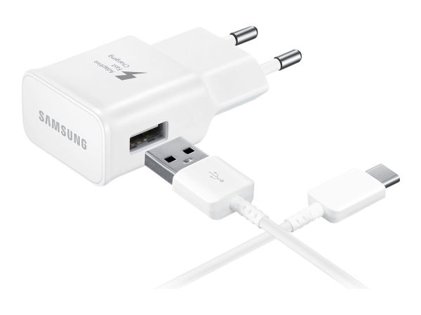 USB/AC Schnellladegerät EP-TA20 inkl. USB C Kabel 15 Watt weiß