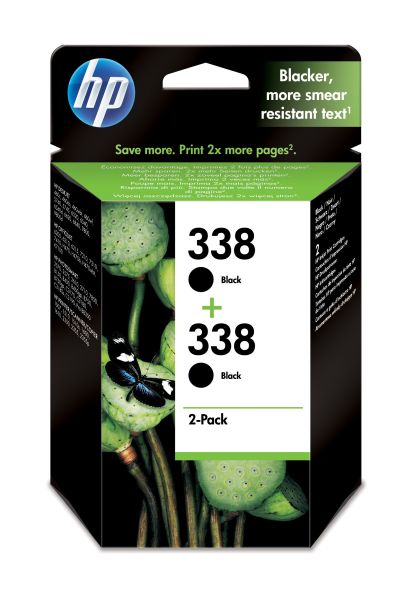 HP Tintenpatrone Nr. 338 schwarz 2er Pack für HP PSC1510