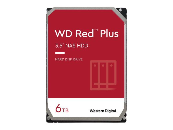 WD Red Plus WD60EFPX - Festplatte - 6 TB - intern - 3.5" (8.9 cm)