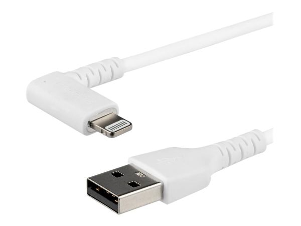 StarTech.com 2m USB-A auf Lightning-Kabel - 90° rechtwinkliges USB Typ-A auf Ladekabel - Synchronisa