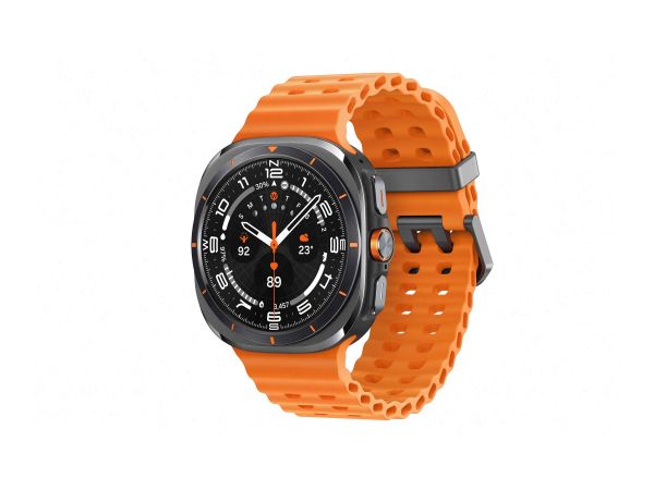 Samsung Galaxy Watch Ultra - 47 mm - titanfarben grau - intelligente Uhr mit Marineband - Gummi - Or