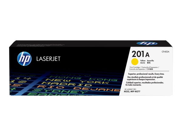 HP Toner 201A gelb für LaserJet + JetIntelligence 1.400 Seiten (CF402A)
