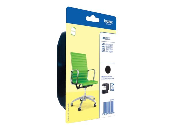 Brother LC229XLBKBP - Schwarz - original - Blisterverpackung
