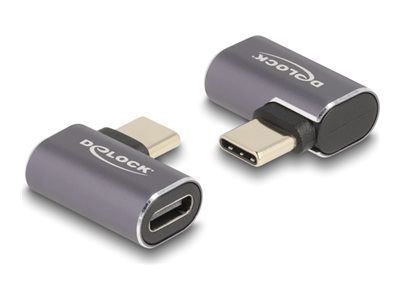 Delock USB-Adapter - 24 pin USB-C (M) links/rechts abgewinkelt zu 24 pin USB-C (W)