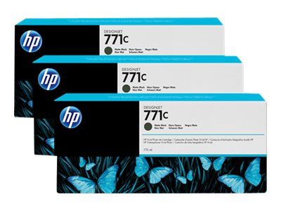 HP 771C - 3er-Pack - 775 ml - mattschwarz - Original
