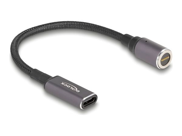 Delock Stromkabel - 24 pin USB-C (W) zu 8-poliger Steckverbinder magnetisch
