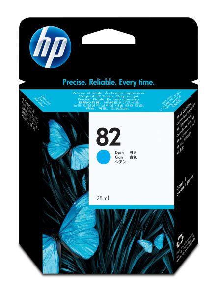 HP Tintenpatrone Nr. 82 cyan für Designjet 500/800PS