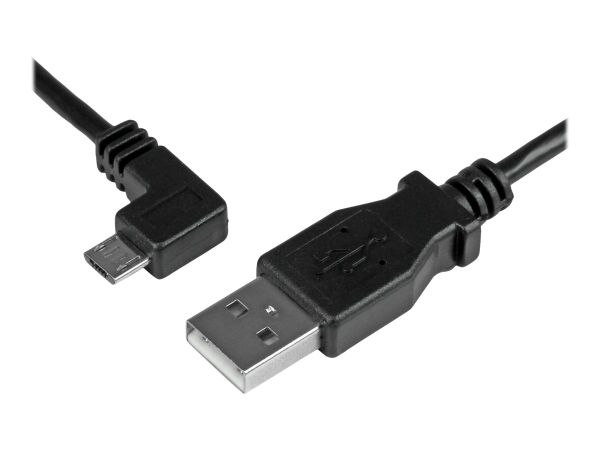 StarTech.com Micro USB Lade/Sync-Kabel - St/St - Micro USB linksgewinkelt - 1m - USB auf Micro USB L